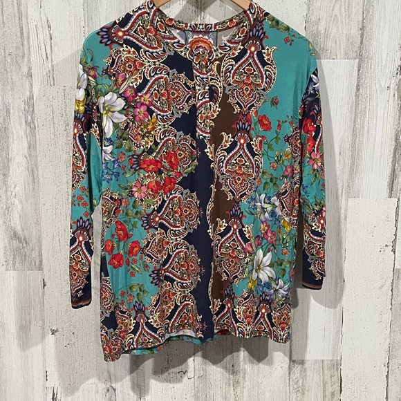 JOHNNY WAS Henley Size Small - Picture 1 of 5